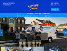 Tablet Screenshot of deshaieselectricalservices.com